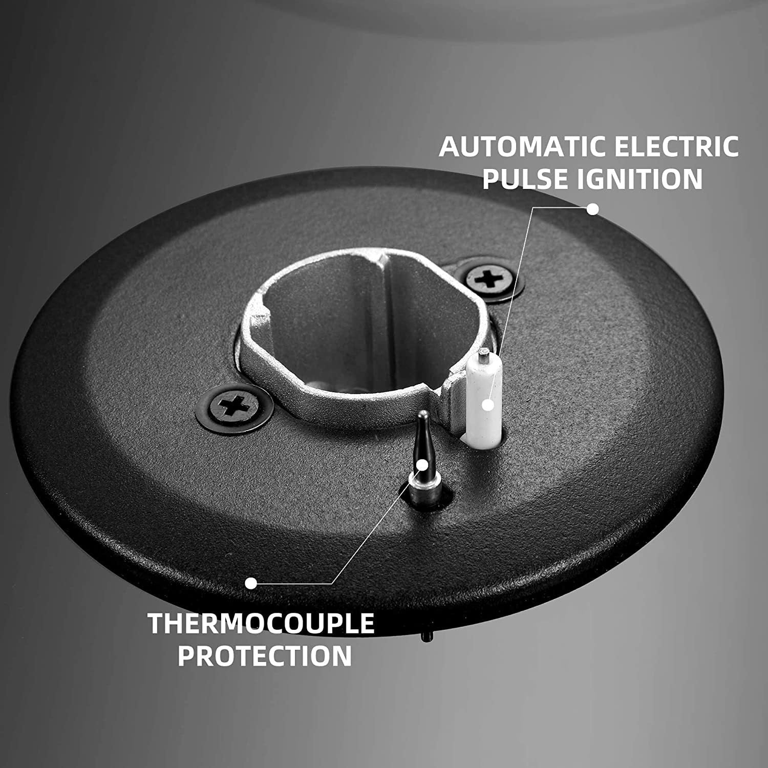 12" 2-Burner Gas Cooktop – LPG/NG Dual Fuel, Tempered Glass, Thermocouple Safety