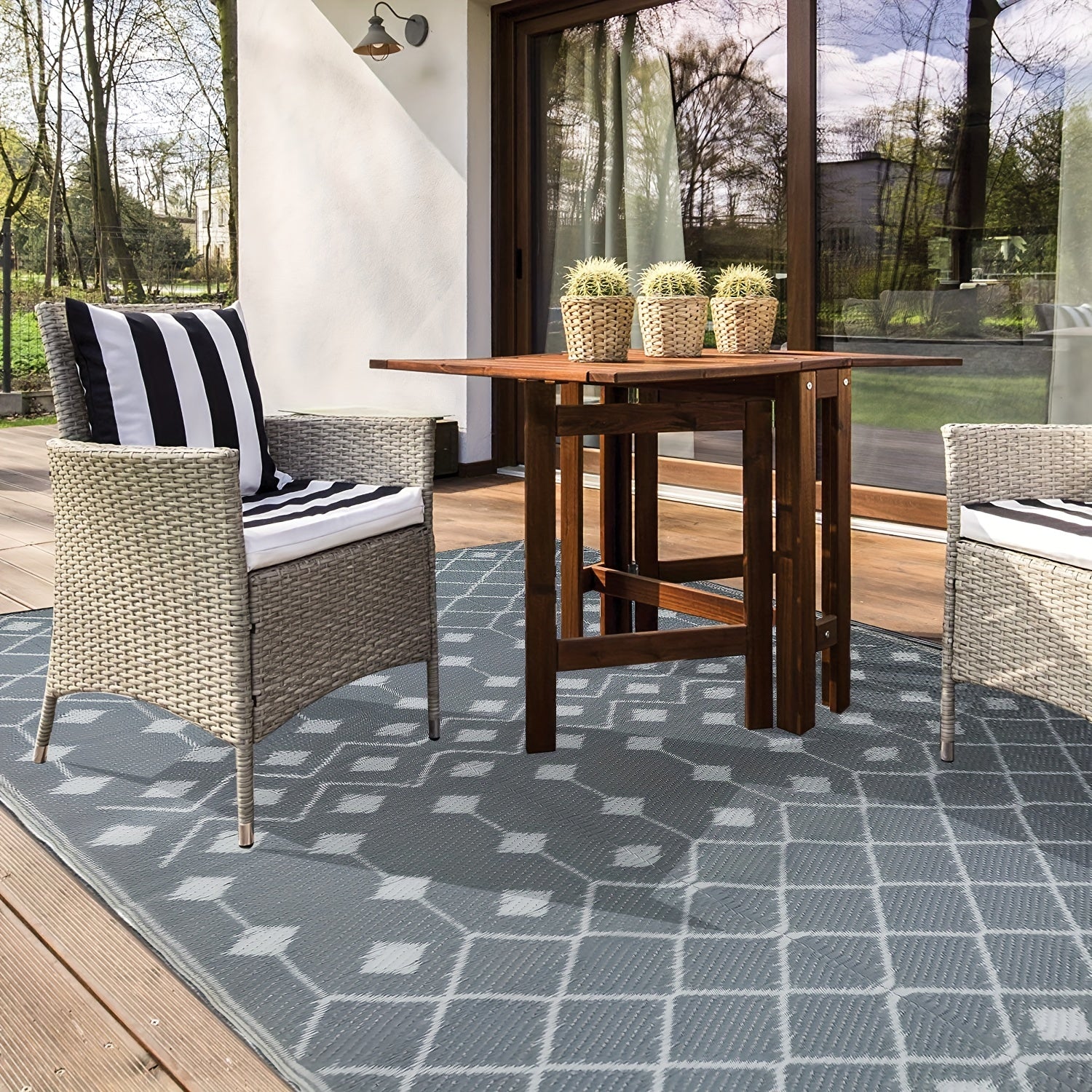 6' x 9' Outdoor Waterproof Patio Rug