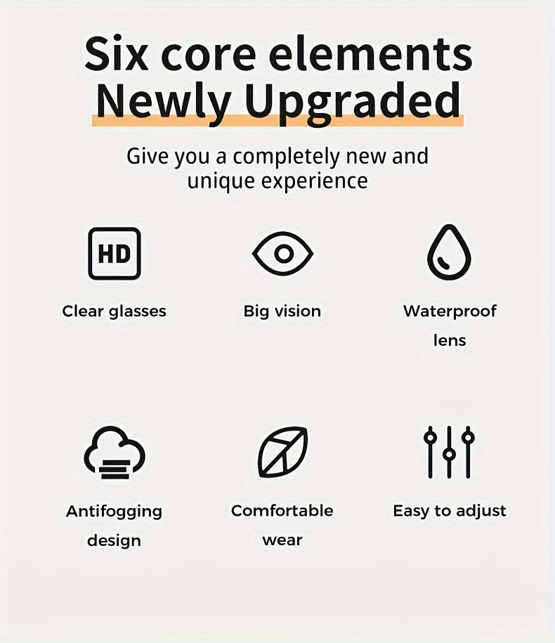 Anti-Fog Swimming Goggles – HD Waterproof Silicone