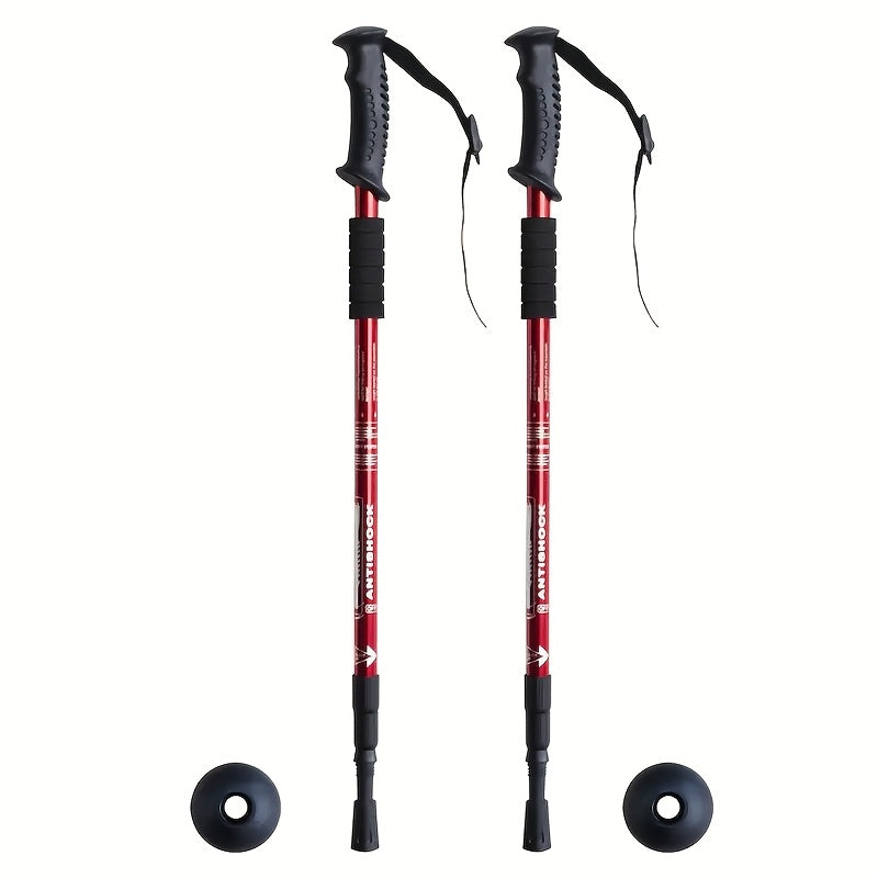 Adjustable Hiking Poles – 2pcs Aluminum Alloy Trekking Sticks