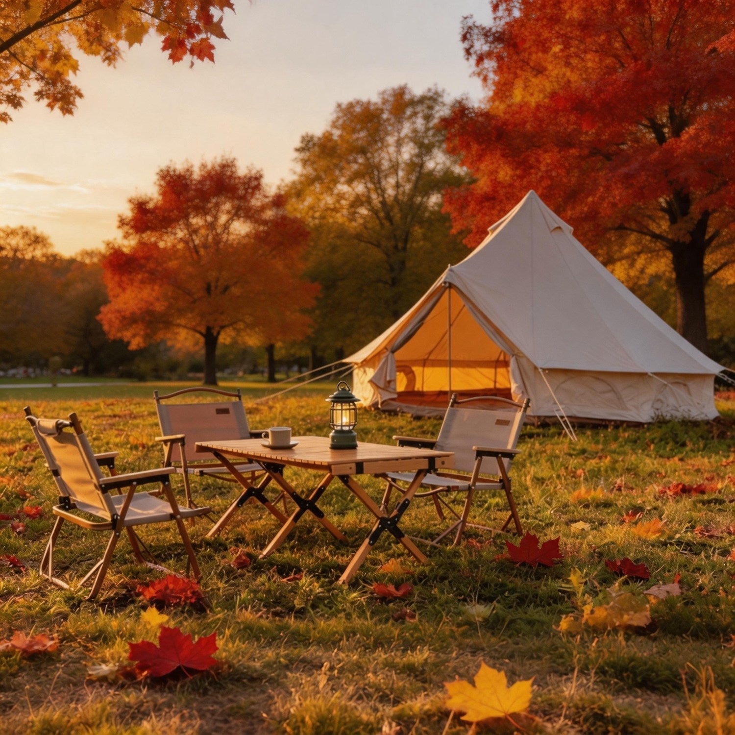 Oxford Bell Tent with Stove Jack – 4-Season Family Camping & Glamping Tent