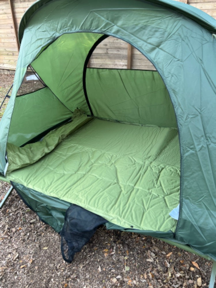 Foldable Tent Cot with Air Mattress & Sleeping Bag