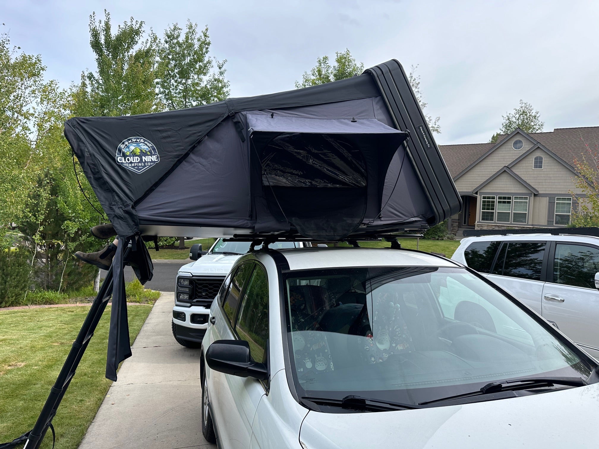 Cloud Nine Cumulus Hard Shell Roof Top Tent – Queen & King Sizes | Stargazer Window & LED Light