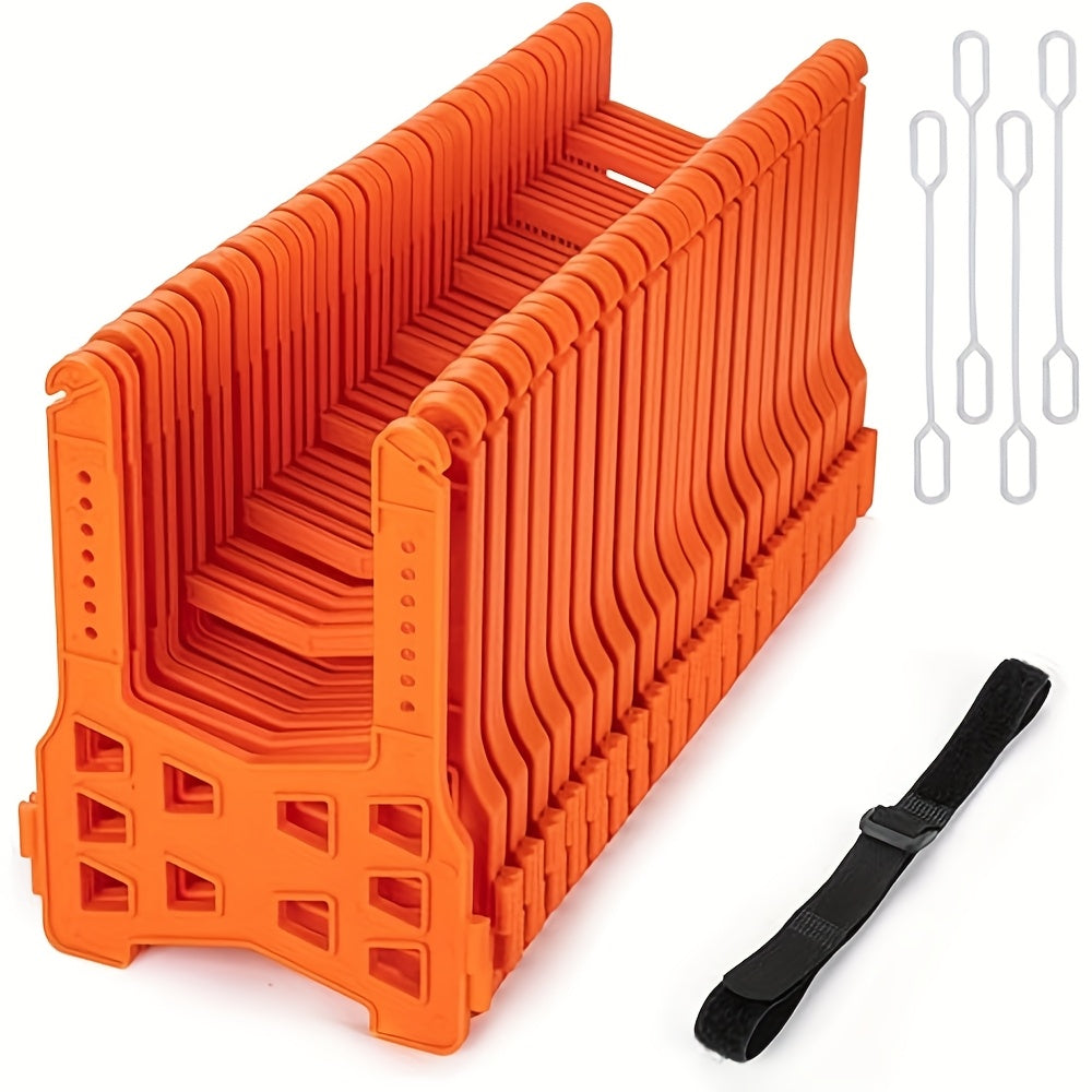 20FT RV Sewer Hose Support – Adjustable Height with Deep Cradles & Rubber Bands