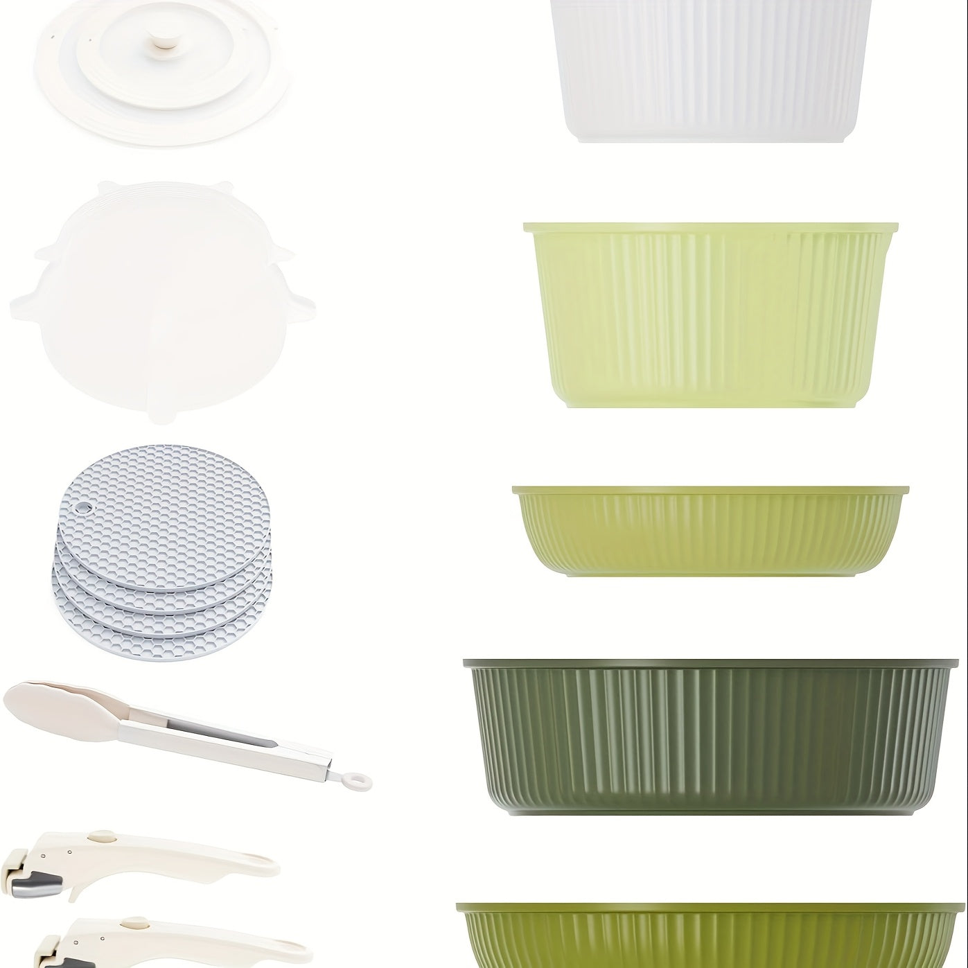 5-Piece Detachable Nonstick Cookware Set – Stackable Pots & Pans with Removable Handles