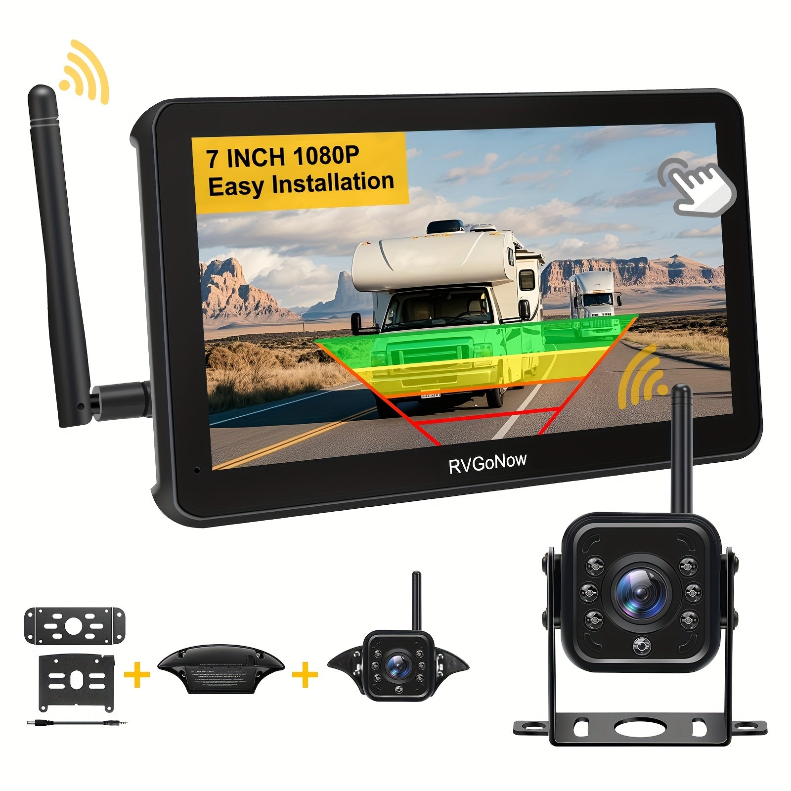 Furrion Wireless RV Backup Camera – 7" HD Touchscreen Monitor