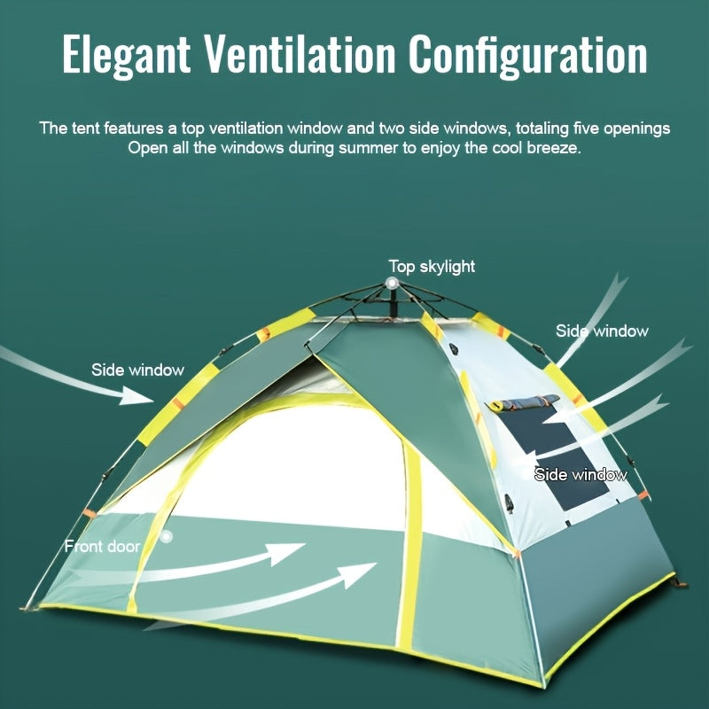 6-Person Instant Pop-Up Camping Tent – Waterproof, UV & Mosquito-Proof