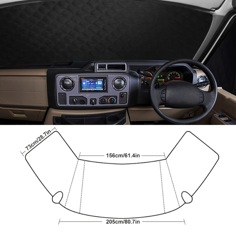 Ford E450 RV Windshield Cover – Front Sunshade for 1997–2025