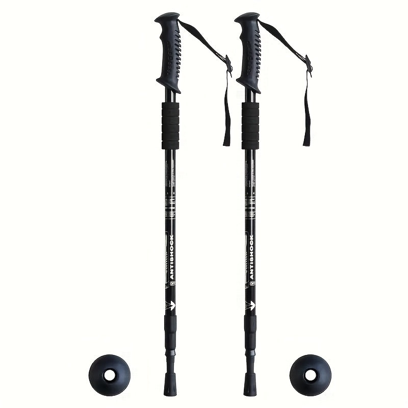 Adjustable Hiking Poles – 2pcs Aluminum Alloy Trekking Sticks