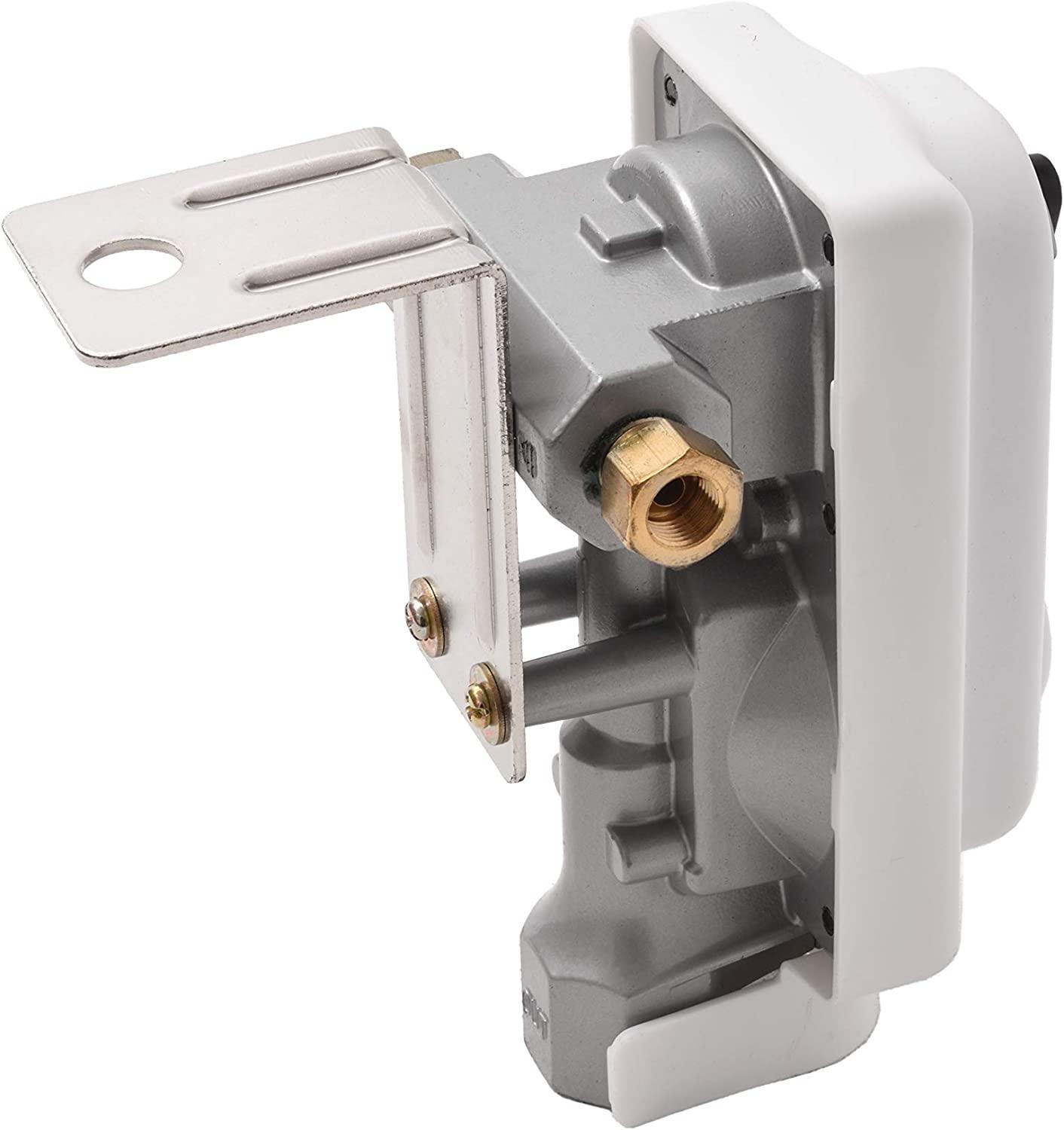 Flame King 2 Stage Auto Propane Gas Regulator with Pls Cover & Long Mount Bracket & 2-12" Pigtails