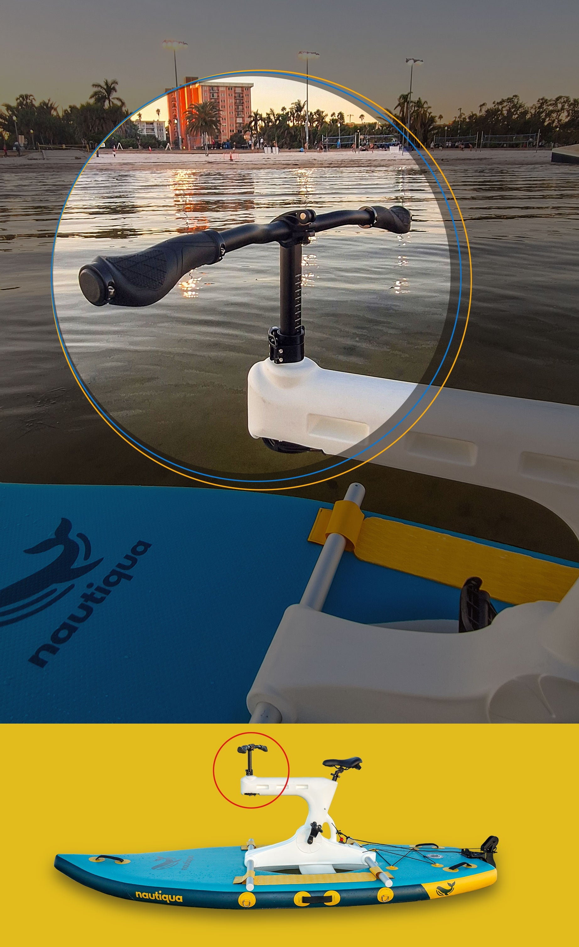 Nautiqua Aruba Deluxe Pedal Fishing Kayak