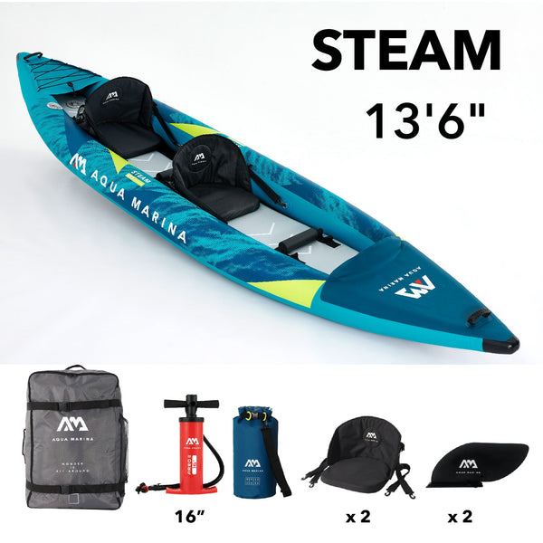 Aqua Marina STEAM 13'6" Inflatable Whitewater Kayak
