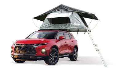 Napier Roof Top Tent – 2-Person, Water-Resistant with Rain Fly, Travel Cover & 6.9 ft Ladder