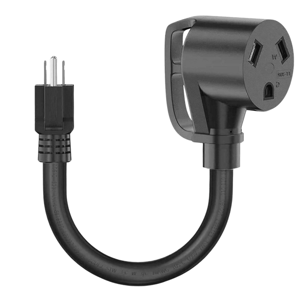 Nature's Generator 30A to 15A Step Down Adapter — TT-30R to 5-15P, Unlocks 6-Circuit Transfer Switch
