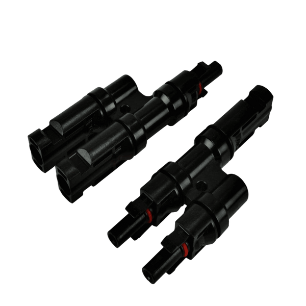 Nature's Generator MC4 Branch Connectors — Parallel Panel Connection, Sold in Pairs