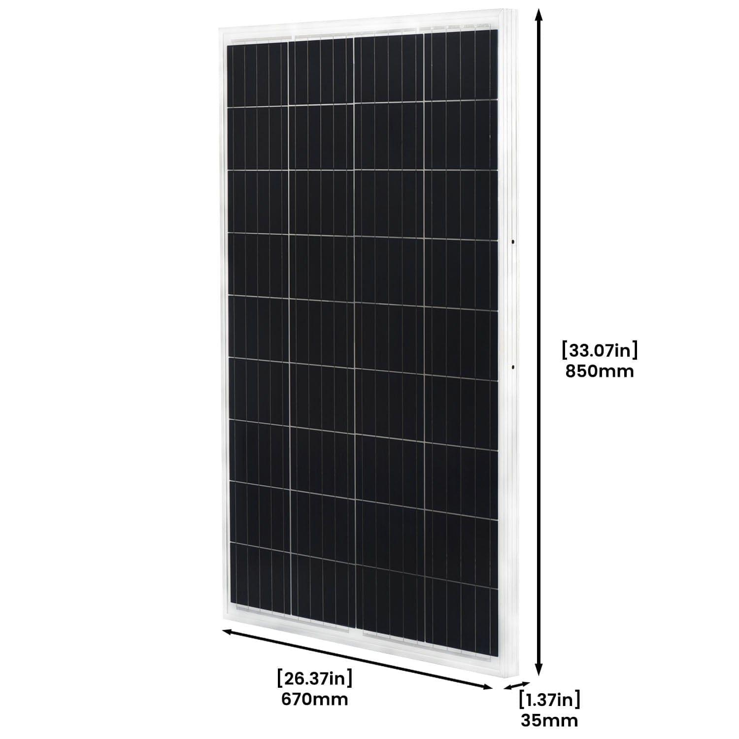 Nature's Generator 100W Rigid Solar Panel — Monocrystalline, All-Season