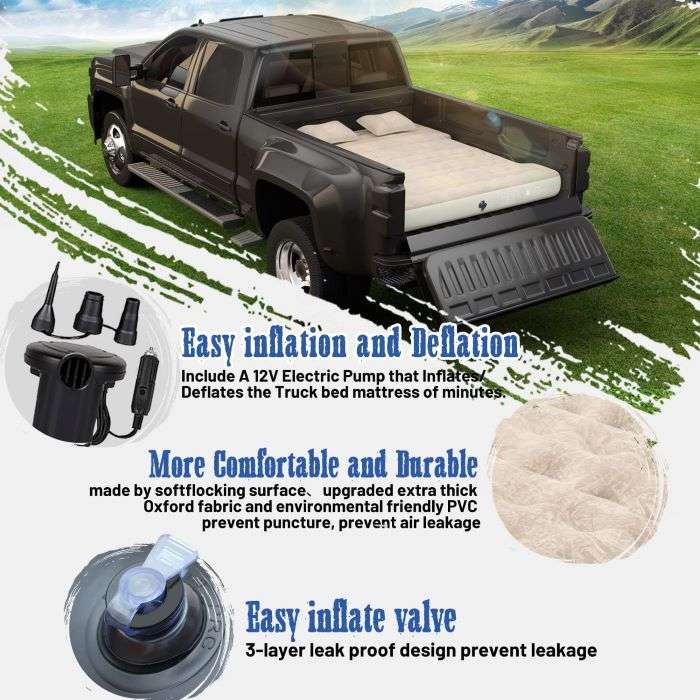 Inflatable Camping Mattress – Double Size | Lightweight & Portable