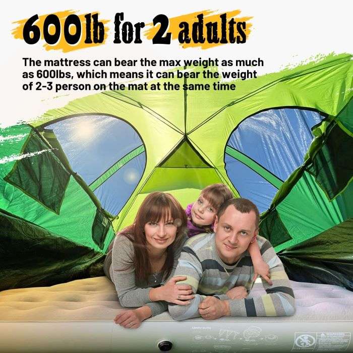 Inflatable Camping Mattress – Double Size | Lightweight & Portable