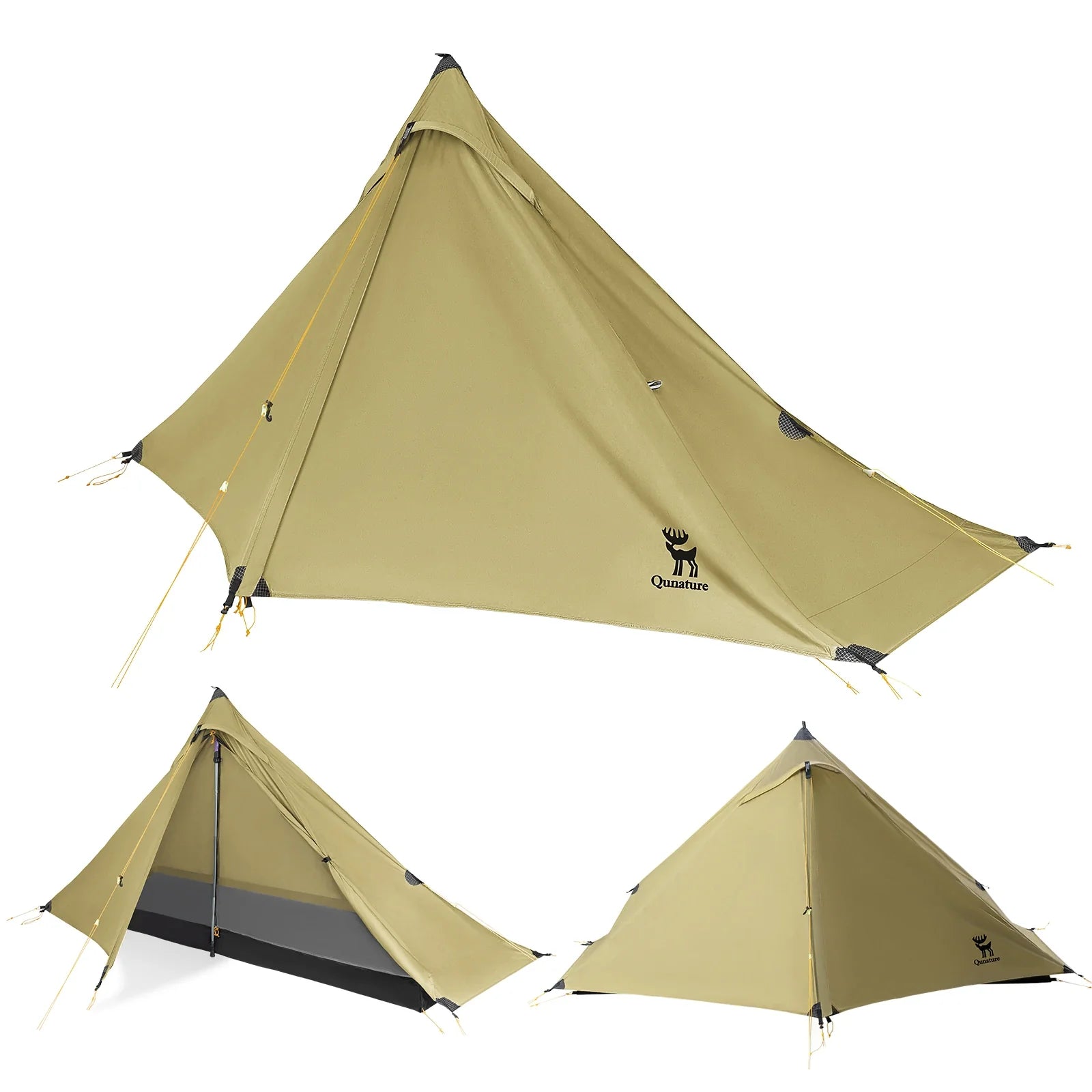 Ultralight Rodless Camping Tent – Rainproof, Easy Setup