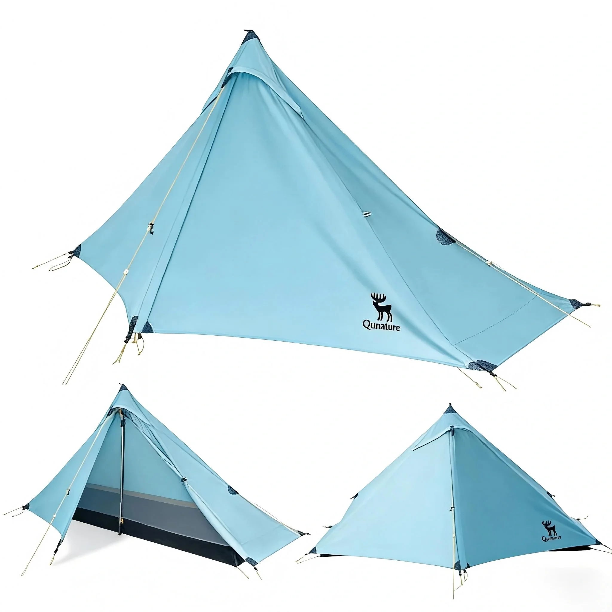 Ultralight Rodless Camping Tent – Rainproof, Easy Setup