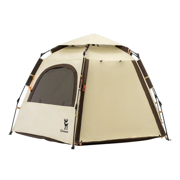 Quick Setup Hexagonal Camping Tent — UPF50+ Waterproof, 2–4 Person