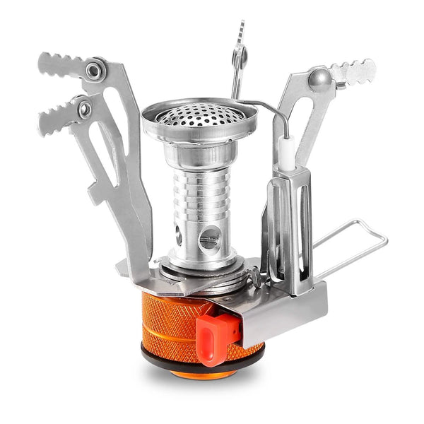 Ultralight Folding Backpacking Stove with Piezo Ignition